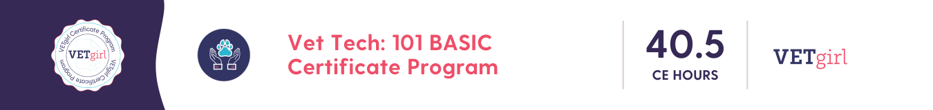 Vet Tech_ 101 BASIC Certificate Program Banner Ad
